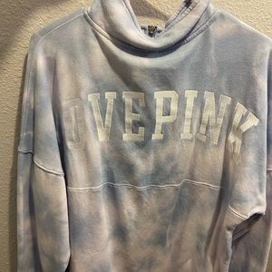 Pink half zip oversized sweatshirt